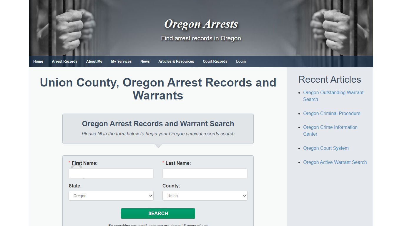Union County, Oregon Arrest Records and Warrants